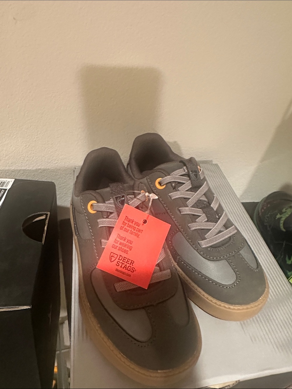 Deer Stags Boys Sneakers with Gum Sole